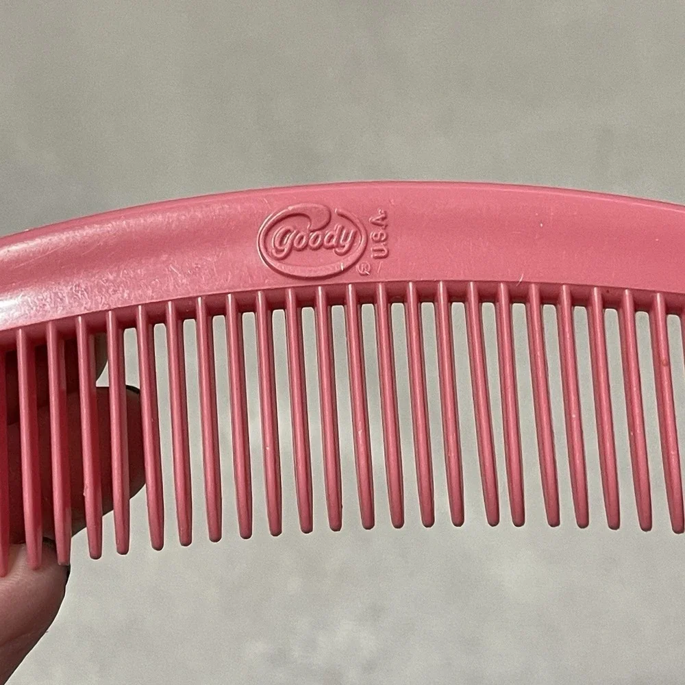 Vintage‎ GOODY Unbreakable Super Comb PINK #448/2 Made in USA 1989